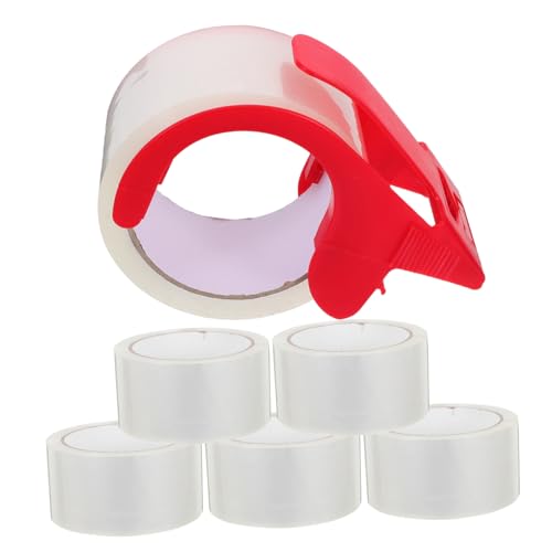 Alipis 6 Stück Klebebandverschluss Für Beutel Durchsichtiges Versandklebeband Packband Zum Nachfüllen Pappband Packband Mit Abroller Verpackungsmaterial Umzugsmaterial Paketklebeband Abs von Alipis