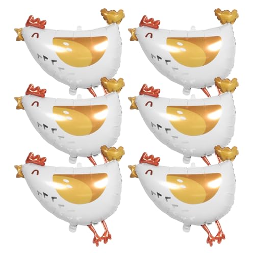 Alipis 6 Stück Kleine Hühnchen Folienballons Niedliche Farmtier Deko für Kindergeburtstag Shower Einfache Befüllung Langlebig und Farbintensiv für Drinnen und Draußen Alipis 6 Stück Kleine Hühnchen Folienballons Niedliche Farmtier Deko für Kindergeburtstag Shower Einfache Befüllung Langlebig und Farbintensiv für Drinnen und Draußen von Alipis
