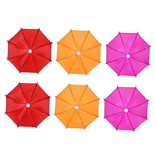 Alipis 6 Stück Mini Spielzeug Regenschirm Mini Regenschirm Requisite Regenschirm Modell Mini Regenschirm Party Geschenk Mini Regenschirm Dekoration Kleine Regenschirme von Alipis