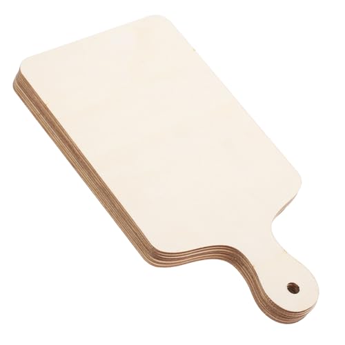 Alipis 6 Stück Mini-wurstbretter Sublimationsrohlinge Eckschneidebrett Unfertige Metzgerblockplatten Mini-käseplatte Sublimationsschneidebretter Kleine Wurstbretter Holz Beige von Alipis