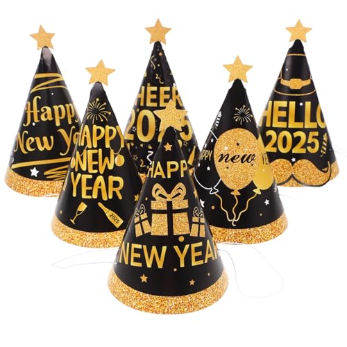 Alipis Partyhüte 2025 Silvesterdekorationen Für Jungen Und Mädchen Kegelhüte Diademe Einfache Montage Für Feiern Alipis Partyhüte 2025 Silvesterdekorationen Für Jungen Und Mädchen Kegelhüte Diademe Einfache Montage Für Feiern von Alipis