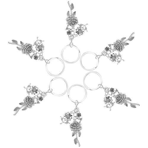Alipis 6 Stück Teiliges Blumen Schlüsselanhänger Leichter Kreativer Taschenanhänger mit Filigranem Blumenmotiv Niedlicher Minimalistischer Charme für Geldbörsen Rucksäcke Autoschlüssel Alipis 6 Stück Teiliges Blumen Schlüsselanhänger Leichter Kreativer Taschenanhänger mit Filigranem Blumenmotiv Niedlicher Minimalistischer Charme für Geldbörsen Rucksäcke Autoschlüssel von Alipis