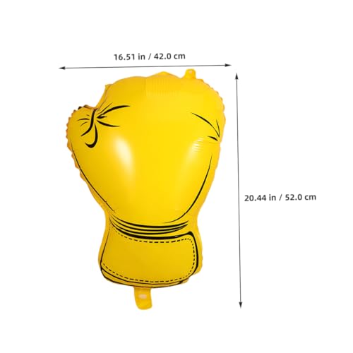 Alipis 6 Stück Teiliges Boxhandschuh Folienballons Rot Gelb Blau Bunte Aufblasbare Deko für Wrestling Events Boxpartys und Kindergeburtstage Langlebige Auffällige Partydekoration von Alipis