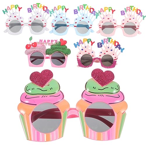 Alipis 6 Stück Teiliges Geburtstagsparty Brillen Lustige Fotorequisiten für Feiern Farbenfrohe Designs und Leichte Kunststoffmaterialien Unvergessliche Alipis 6 Stück Teiliges Geburtstagsparty Brillen Lustige Fotorequisiten für Feiern Farbenfrohe Designs und Leichte Kunststoffmaterialien Unvergessliche von Alipis