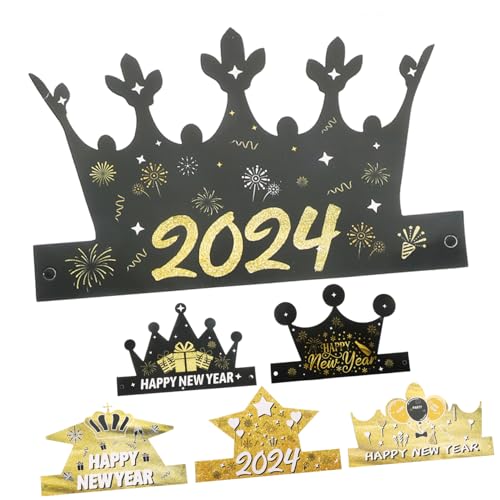 Alipis 6 Stück Teiliges Neujahrs Papierkronen Partyhüte mit Design Thematische Kopfbedeckung Einzigartige Foto Requisiten für Silvesterfeier und Festliche Anlässe Alipis 6 Stück Teiliges Neujahrs Papierkronen Partyhüte mit Design Thematische Kopfbedeckung Einzigartige Foto Requisiten für Silvesterfeier und Festliche Anlässe von Alipis