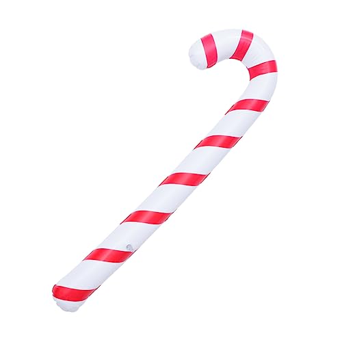 Alipis 6 Stück Teiliges Set Aufblasbare Weihnachtskrückenballons Zuckerstangen Design Rot Weiß Kreative Weihnachtsdekoration für Party Indoor Outdoor für Weihnachtsfeiern und von Alipis