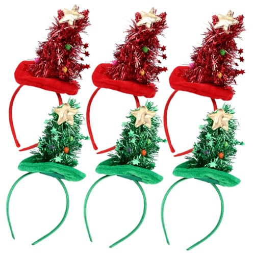 Alipis 6 Stück Teiliges Weihnachtsbaum Haarreif aus Goldglänzendem Samt mit Glitzersternen und Kleinen Kugeln Festlicher Haarschmuck für Damen und Mädchen Rutschfestes Stirnband für Alipis 6 Stück Teiliges Weihnachtsbaum Haarreif aus Goldglänzendem Samt mit Glitzersternen und Kleinen Kugeln Festlicher Haarschmuck für Damen und Mädchen Rutschfestes Stirnband für von Alipis