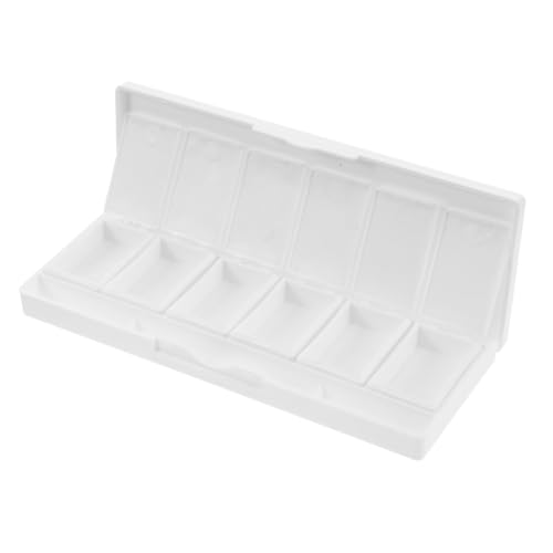Alipis 6Gitter Leere Lidschattenbox mit Fächern Aquarellpalette Kompakte Mischpalette für Make Up Austauschbare Fächer für Farbgestaltung für Reisen Alipis 6Gitter Leere Lidschattenbox mit Fächern Aquarellpalette Kompakte Mischpalette für Make Up Austauschbare Fächer für Farbgestaltung für Reisen von Alipis