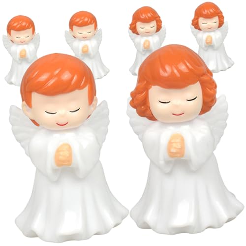 Alipis 6 Stücke Engel Figuren Engel Statue Für Weihnachten Ornamente Hause Dekorationen von Alipis
