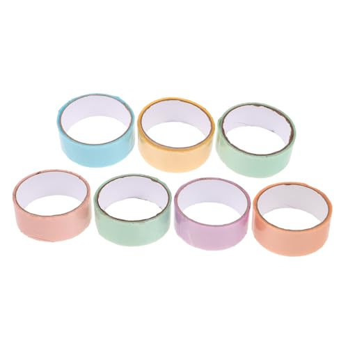 Alipis 7Roll Extra Bunte Klebebänder mit Starkem Haftkleber Regenbogenfarbiges Gewebeband für Basteln Verpackung Reparaturen Kinderfreundlich Wasserfest für Schule und Zuhause Alipis 7Roll Extra Bunte Klebebänder mit Starkem Haftkleber Regenbogenfarbiges Gewebeband für Basteln Verpackung Reparaturen Kinderfreundlich Wasserfest für Schule und Zuhause von Alipis