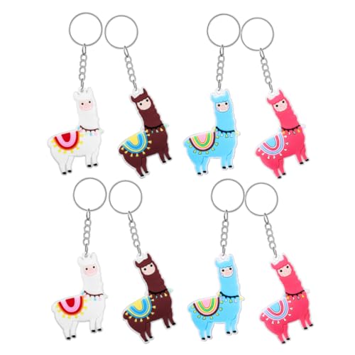 Alipis 8 Stück Teiliges Alpaka Schlüsselanhänger Niedliches Cartoon Design Bunte Schlüsselanhänger für Jungen und Mädchen Dekorative Taschenanhänger als Kindergeburtstags Mitgebsel und Alipis 8 Stück Teiliges Alpaka Schlüsselanhänger Niedliches Cartoon Design Bunte Schlüsselanhänger für Jungen und Mädchen Dekorative Taschenanhänger als Kindergeburtstags Mitgebsel und von Alipis