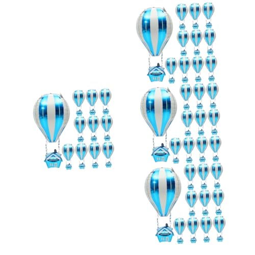 Alipis 80 Stk Heißluftballon Luftballons Für Geburtstagsfeiern Geburtstagsparty-zubehör Hochzeitsdekoration Partydekorationen Valentinstag-dekoration Partyballons Aluminium 4d Partybedarf von Alipis