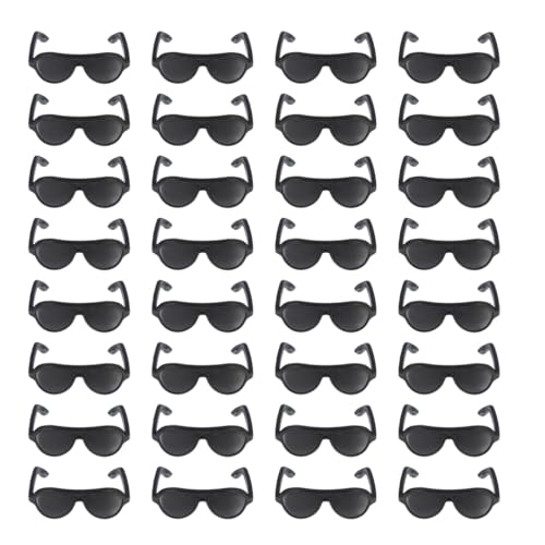 Alipis 80st Mini-Sonnenbrille Puppe Miniatur-Sonnenbrille Winzige Sonnenbrille Schwarze Sonnenbrille Brille Zum Basteln Klein Mini-Brille Katzen Brille Haustier Gläser Plastik Reisen von Alipis