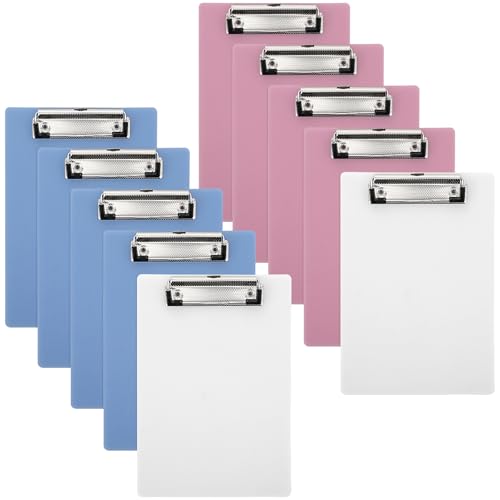 Alipis A5-klemmbrett-set aus Kunststoff, Profil-clip-papierhalter für Schulklassenzimmer Und Büro, 10 Stück, Schreib-memo-ordner in Verschiedenen Farben Alipis A5-klemmbrett-set aus Kunststoff, Profil-clip-papierhalter für Schulklassenzimmer Und Büro, 10 Stück, Schreib-memo-ordner in Verschiedenen Farben von Alipis