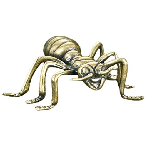 Alipis Ameisen-Ornamente Schreibtisch-Dekor Figuren Tischdekoration bücherregal Wohnkultur Ameisenstatue aus Metall Tischdeko fürs Wohnzimmer reines Kupfer Dekorationen Innere schmücken von Alipis