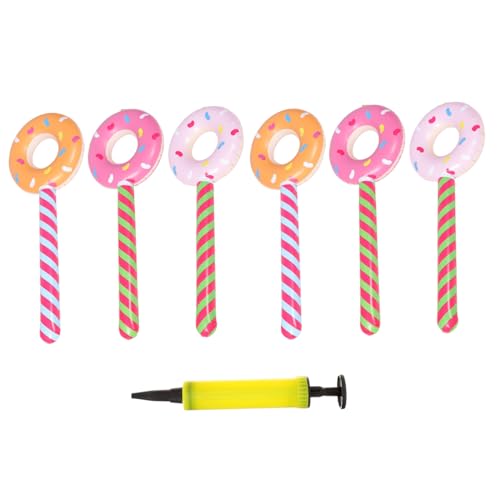 Alipis Aufblasbares Donut Lutscher mit Pumpe Farbenfrohe Geburtstags Party Requisiten Wiederverwendbar Leicht Strapazierfähig für Pool Outdoor spaß Alipis Aufblasbares Donut Lutscher mit Pumpe Farbenfrohe Geburtstags Party Requisiten Wiederverwendbar Leicht Strapazierfähig für Pool Outdoor spaß von Alipis