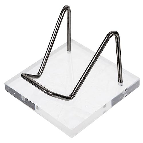 Alipis Ausstellungsstand Quarz Edelstein Ausstellungsständer Steigleitung Inhaber Verkaufsständer aus Stein steht für Schaumineralien kleine Display-Staffelei Display-Ständer Acryl Silber von Alipis