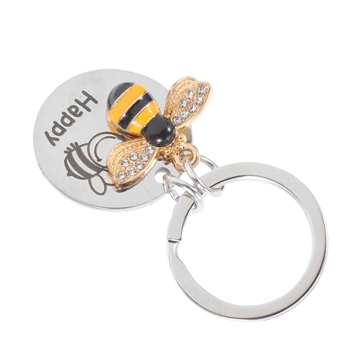 Alipis Schlüsselanhänger Biene Inspirierender Charm Bienen-schlüsselanhänger Zur Schmuckherstellung Dekorative Glocke von Alipis