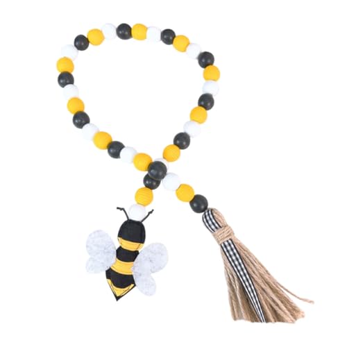 Alipis Bienenfest Holzperlen mit Quaste Dekoration für Zuhause Büro und Veranstaltungen Kreatives Hängendes Ornament aus Robustem Material für Festliche Anlässe und Partys Alipis Bienenfest Holzperlen mit Quaste Dekoration für Zuhause Büro und Veranstaltungen Kreatives Hängendes Ornament aus Robustem Material für Festliche Anlässe und Partys von Alipis