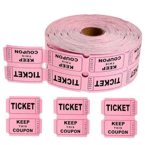 Alipis Bunte Raffle Tickets Nummerierte Lose für Veranstaltungen Karneval Spiele Vielseitige Eintrittskarten für Feier und Party Kompakt und Praktisch von Alipis