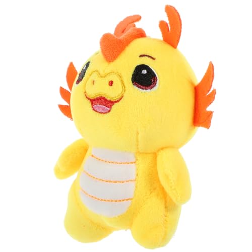 Alipis Chinesischer Drache Anhänger Karte Plüsch Schlüsselanhänger Medaillon Schlüsselanhänger Tier Mini Rucksack Schlüsselanhänger Brieftasche Schlüsselanhänger Des Deckels von Alipis