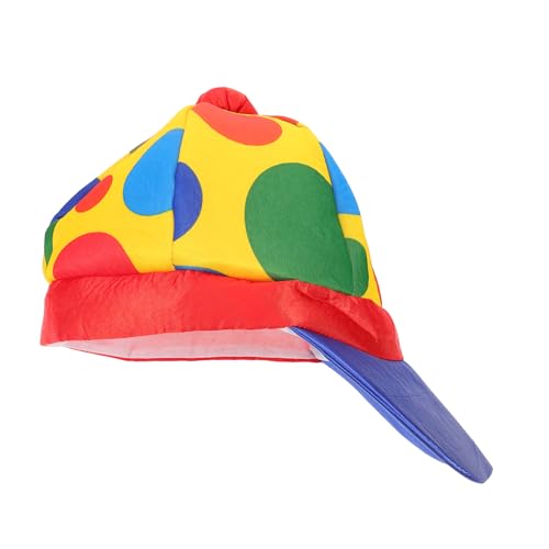 Alipis Halloween-partyhut Clown-kostüm Requisite Karneval Clown-hut Für Cosplay Bühnengröße Passend Für Erwachsene von Alipis
