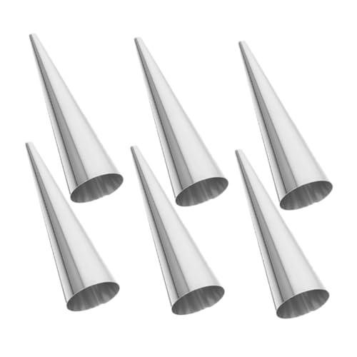 Alipis Croissantformen Aus Edelstahl – 6 Stück Kegelhornformen Zum Backen – Vielseitige Gebäckröhren Und Kulfi-formen Alipis Croissantformen Aus Edelstahl – 6 Stück Kegelhornformen Zum Backen – Vielseitige Gebäckröhren Und Kulfi-formen von Alipis