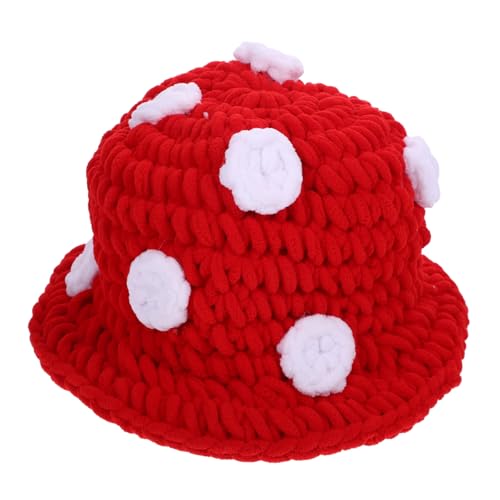 Alipis Dekorativer Pilzhut Lustiger Strickhut für Partys Unisex Mütze für Fotoshootings Erwachsene Alipis Dekorativer Pilzhut Lustiger Strickhut für Partys Unisex Mütze für Fotoshootings Erwachsene von Alipis