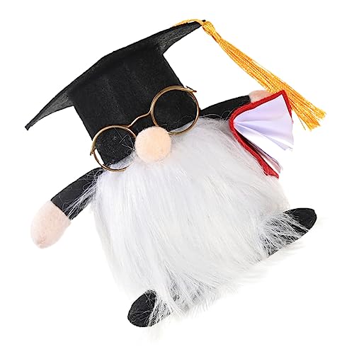 Alipis Einzigartige GNOME-Puppe Zur Abschlussfeier GNOME-Puppe Dekoration Brille Junggesellenabschied Heimornament Für Freunde von Alipis