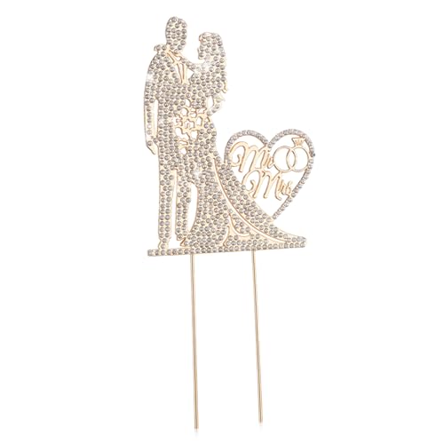 Alipis Eleganter Hochzeitstorten Topper aus Metall mit Funkelnden Strasssteinen Langlebig und Vielseitig für Hochzeitsfeier Verlobung und Edles Design als Bleibendes Erinnerungsstück Alipis Eleganter Hochzeitstorten Topper aus Metall mit Funkelnden Strasssteinen Langlebig und Vielseitig für Hochzeitsfeier Verlobung und Edles Design als Bleibendes Erinnerungsstück von Alipis