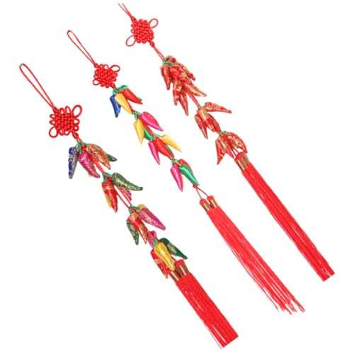 Alipis Frühlingsfest Anhänger Chinesische Knoten Bunte Paprika Deko Set Leicht Umweltfreundlich und Hausdekoration für Chinesisches Neujahr Alipis Frühlingsfest Anhänger Chinesische Knoten Bunte Paprika Deko Set Leicht Umweltfreundlich und Hausdekoration für Chinesisches Neujahr von Alipis
