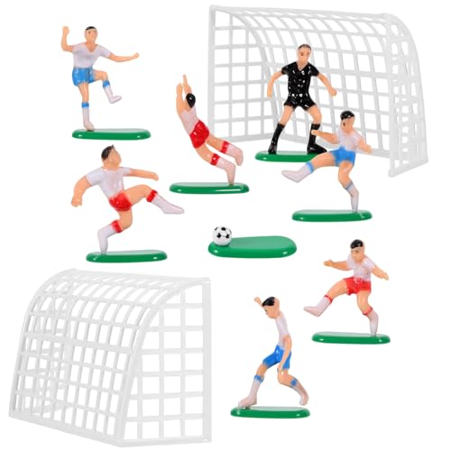 Alipis Fußball-Kuchenaufsätze Plastik-Fußballspieler-Spielzeug Fußball-Mottoparty-Kuchendekorationen Alles Zum Geburtstag Personalisierte Abschlussdekoration Für Kinder von Alipis