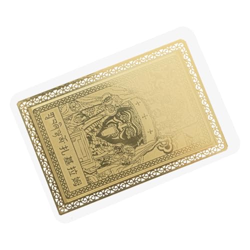 Alipis Goldene Amulettkarte für Reichtum und Feng Shui Karte mit Tibetischem Des Reichtums und Robustes Design für Wohlstand Alipis Goldene Amulettkarte für Reichtum und Feng Shui Karte mit Tibetischem Des Reichtums und Robustes Design für Wohlstand von Alipis