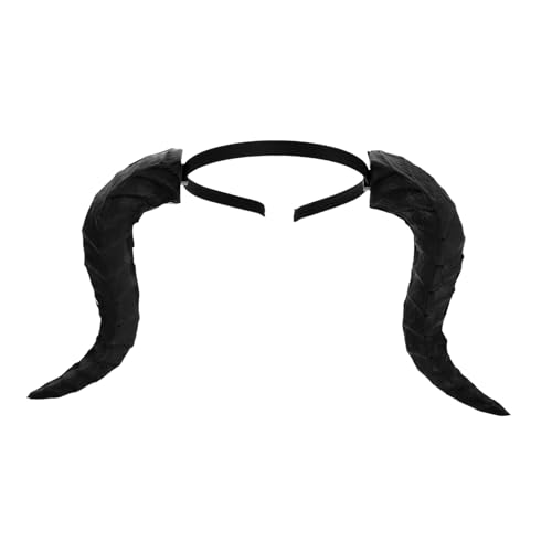 Alipis Gothic Dragon Horns Headband Leichtes Halloween Cosplay Haarreif für Frauen Männer Mädchen Komfortabler Mardi Gras Party Kopfschmuck Robustes Schwarzes Teufelshorn Accessoire Alipis Gothic Dragon Horns Headband Leichtes Halloween Cosplay Haarreif für Frauen Männer Mädchen Komfortabler Mardi Gras Party Kopfschmuck Robustes Schwarzes Teufelshorn Accessoire von Alipis
