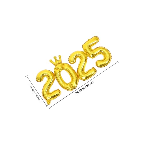 Alipis Großer Zahlenballon mit Integriertem Goldfarbenem Königliches Design Metallic Folienballon für Neujahrsparty Geburtstagsdeko Jubiläum Abschlussfeier und Besondere Anlässe Alipis Großer Zahlenballon mit Integriertem Goldfarbenem Königliches Design Metallic Folienballon für Neujahrsparty Geburtstagsdeko Jubiläum Abschlussfeier und Besondere Anlässe von Alipis