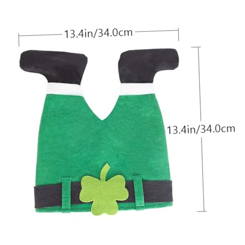 Alipis Grüner Patrick's Day Hut für Erwachsene Einzigartiges Design Komfortables Glattes Stoffmaterial Langlebiger Partyhut Stilvolles Irisches Kostümzubehör für Patrick's Day Feier von Alipis