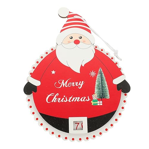 Alipis Hängender Weihnachts Adventskalender Aus Holz Dekorativer Countdown Anhänger Wiederverwendbare Weihnachtsdekoration Für Festliche Anlässe Für Innenräume von Alipis
