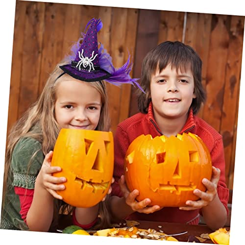 Alipis Halloween Haarreif für Spinnen und Hexenhut Design Kreativer Kopfschmuck Bequemes Material Sicher für Mädchen Halloween Party Karneval Festtage Geeignet von Alipis