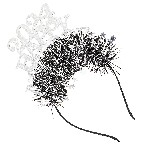 Alipis Happy Year Haarreifen Silberfarben Bruchfestes Partyhaarschmuck Leichtes Langlebiges Neujahrs Stirnband für Festliche Feiern Wiederverwendbar und Formbeständig Alipis Happy Year Haarreifen Silberfarben Bruchfestes Partyhaarschmuck Leichtes Langlebiges Neujahrs Stirnband für Festliche Feiern Wiederverwendbar und Formbeständig von Alipis