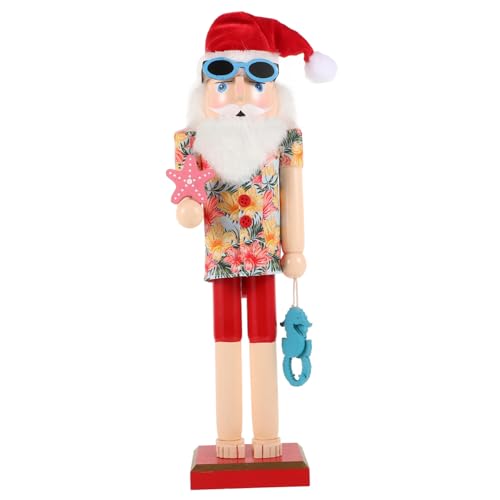 Alipis Hawaiian Holz Hutzenknacker Weihnachtsfigur Tropische Party Dekoration Langlebige Handgefertigte Holzfigur Sammelornament Geschenkidee Weihnachten Alipis Hawaiian Holz Hutzenknacker Weihnachtsfigur Tropische Party Dekoration Langlebige Handgefertigte Holzfigur Sammelornament Geschenkidee Weihnachten von Alipis