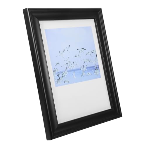 Alipis Holz Bilderrahmen mit Acrylglas Eleganter Schwarzer Tisch Fotorahmen Schützender Rahmen für Fotos und Dokumente Dekoratives Wohn und Büroaccessoire von Alipis