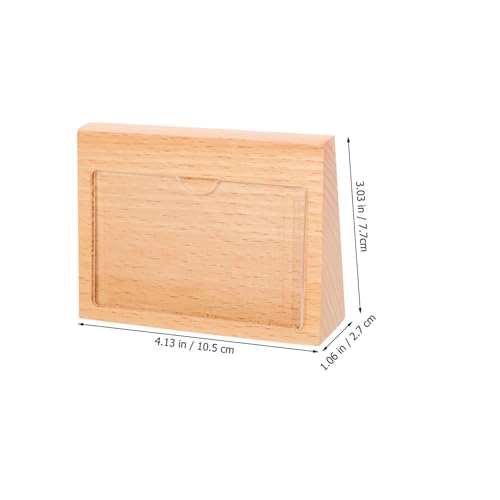 Alipis Holz Preisschildhalter Tischaufsteller Stabiles Langlebiges Holzschild Display für Preisetiketten Laden Büro Merchandising von Alipis