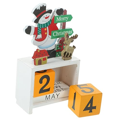 Alipis Holz Weihnachtskalender Kreatives Design Für Festliche Dekoration Vielseitig Als Tischkalender Oder Weihnachtsdeko Langlebig Aus Holz Als von Alipis