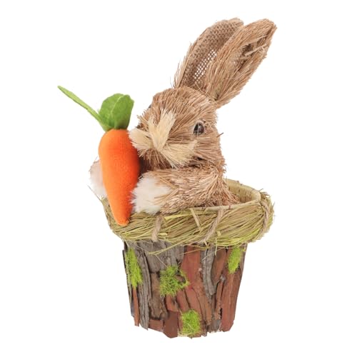 Alipis Kaninchen-Verzierung Schweine ausgestopft Ammer Wurf Heu hasenfiguren Hasen wielkanocne kleine Hasenstatue auf dem Desktop Stroh-Osterhasen- Strohhase Alipis Kaninchen-Verzierung Schweine ausgestopft Ammer Wurf Heu hasenfiguren Hasen wielkanocne kleine Hasenstatue auf dem Desktop Stroh-Osterhasen- Strohhase von Alipis