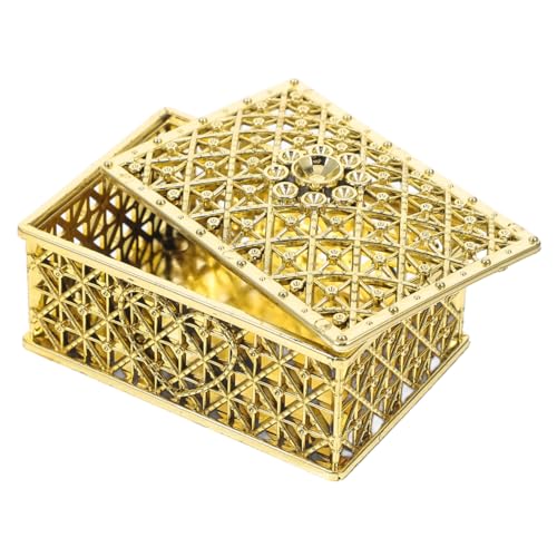 Alipis Kasten Vergoldete Schmuckschatulle Schatzbonbons Hochzeits-lasso Schatztruhen Süßigkeitenschachteln Für Die Hochzeit Schatzkiste Kleine Schatztruhe Das Haustier Golden von Alipis