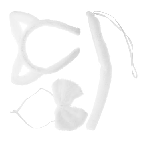 Alipis Süßes Haarband-set Mit Katzenohren Hautpflege-stirnband Mit Rollenspiel-stirnband Für Mädchen Für Katzen-cosplay von Alipis