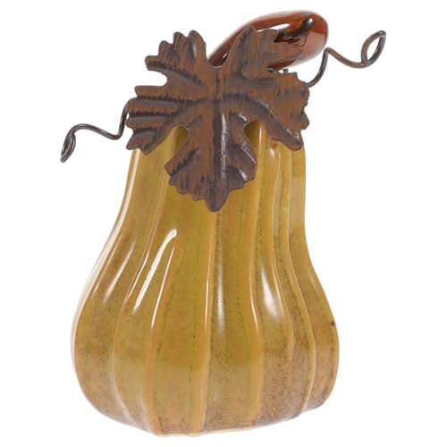 Alipis Keramischer Halloween Kürbis Deko Miniatur Kürbis Ornament für Herbstliche Garten Einzigartiges Design für DIY Bonsai und Foto-Requisiten von Alipis