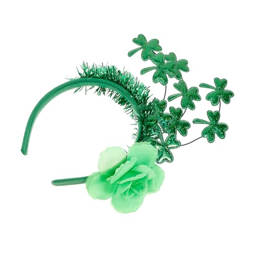 Alipis Kleeblatt Haarreif für Patrick's Day Festliche Kopfbedeckung Accessoire für Partys Karneval und Irische Themenveranstaltungen von Alipis