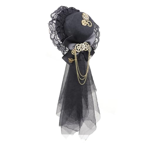Alipis Kreativer Kleiner Steampunk Tophut mit Schleifen Clip Viktorianisches Party Haaraccessoire Leichte Festliche Kopfbedeckung für Karneval und Fotoshootings Alipis Kreativer Kleiner Steampunk Tophut mit Schleifen Clip Viktorianisches Party Haaraccessoire Leichte Festliche Kopfbedeckung für Karneval und Fotoshootings von Alipis