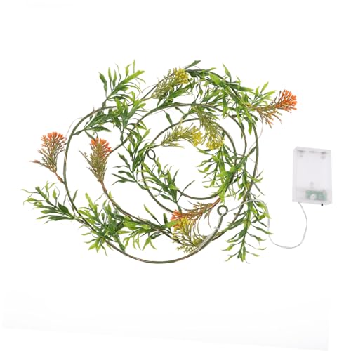 Alipis Künstliche Blattgirlande Lichterkette Leds Batteriebetrieben Deko für Schlafzimmer Sims Hochzeitsdeko Gartendeko Indoor LED Lichter mit Warmweißem Licht Alipis Künstliche Blattgirlande Lichterkette Leds Batteriebetrieben Deko für Schlafzimmer Sims Hochzeitsdeko Gartendeko Indoor LED Lichter mit Warmweißem Licht von Alipis